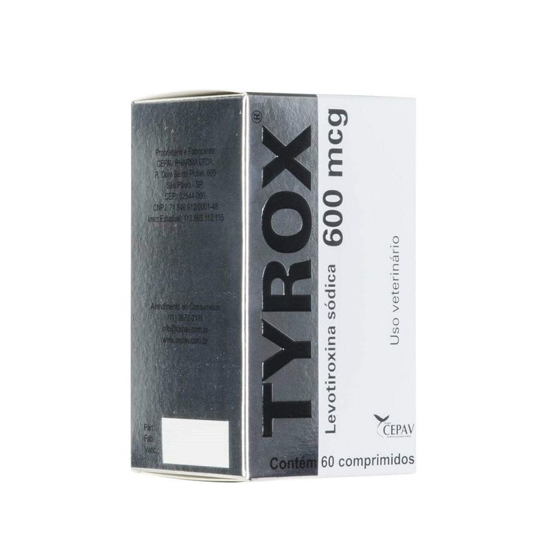 Tyrox 600mg Repositor Hormonal Cepav 60 comprimidos