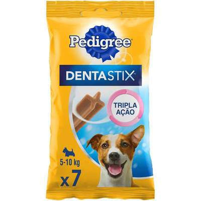 Petisco Pedigree Dentastix Cuidado Oral Cães Adultos Raças Pequenas 7 unidades 110g