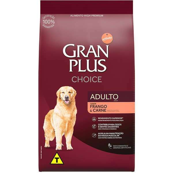 Ração Gran Plus Choice Cães Adultos Frango e Carne 15kg
