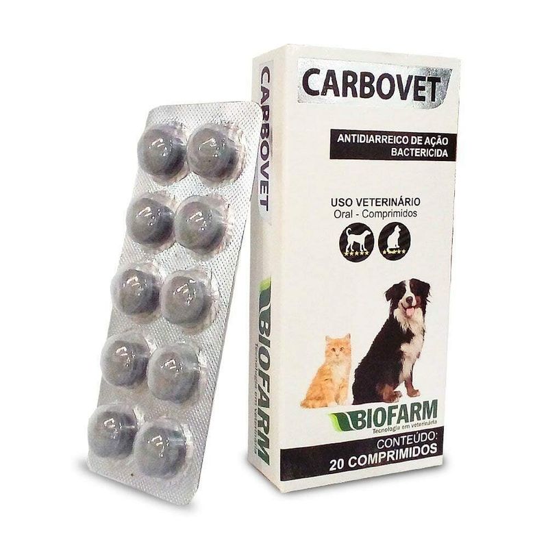 Carbovet Biofarm 20 Comprimidos