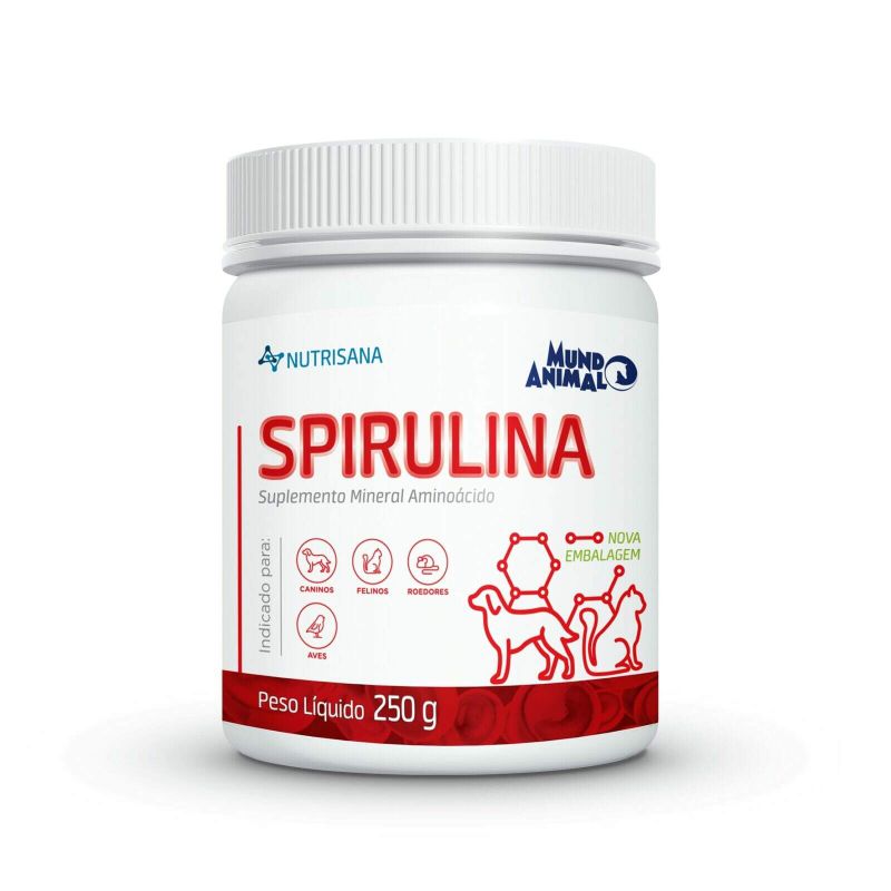 Spirulina Nutrisana Suplemento Alimentar Mundo Animal 250g