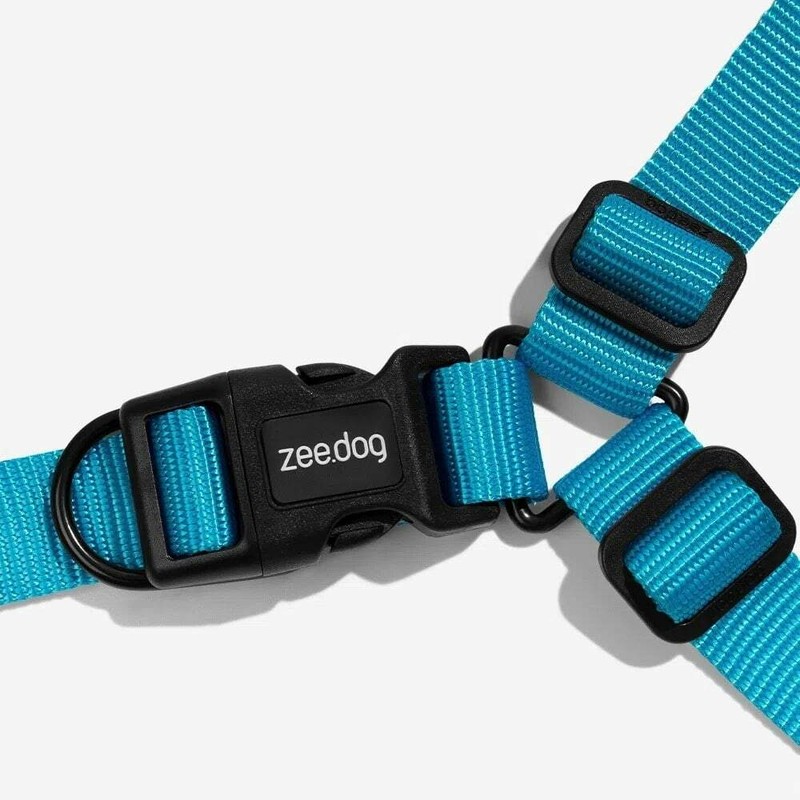 Peitoral Antipuxão ZeeDog Blue M para Cachorros