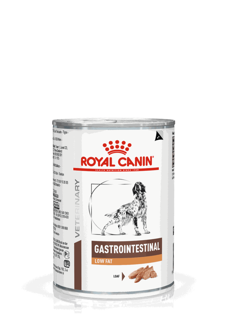 Alimento Úmido Royal Canin Veterinary Diet Cães Gastro Intestinal Low Fat Lata 410g