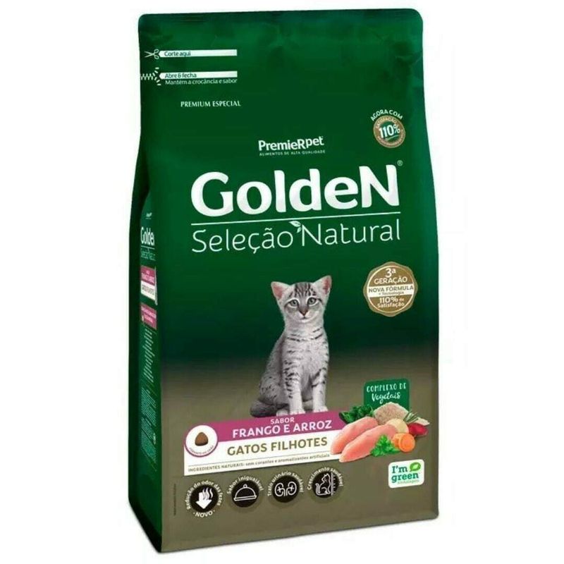 Ração Golden Seleção Natural Gatos Filhotes 1kg