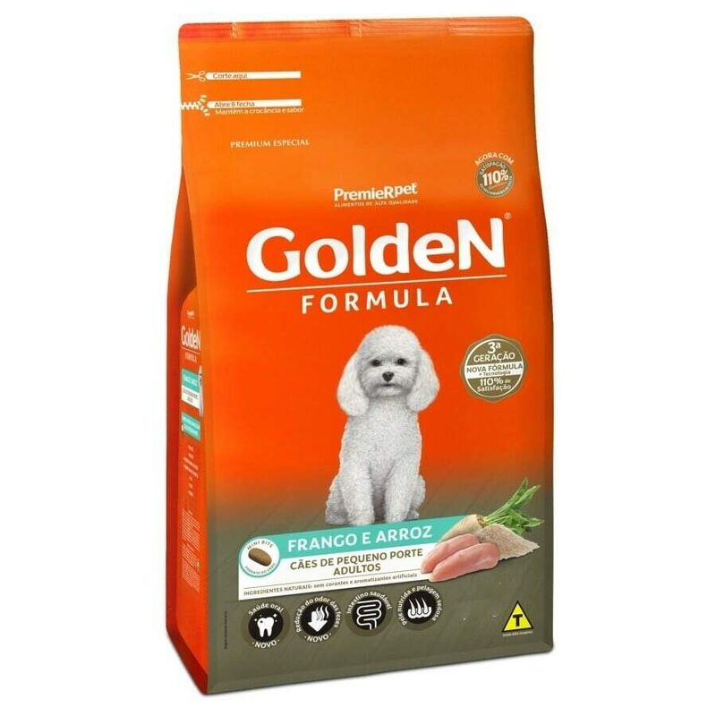Ração Golden Formula Cães Adultos Pequeno Porte Frango e Arroz 15kg