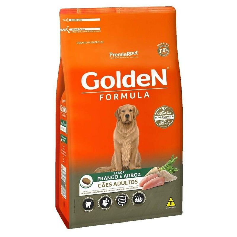 Ração Golden Formula Cães Adultos Frango e Arroz 15kg