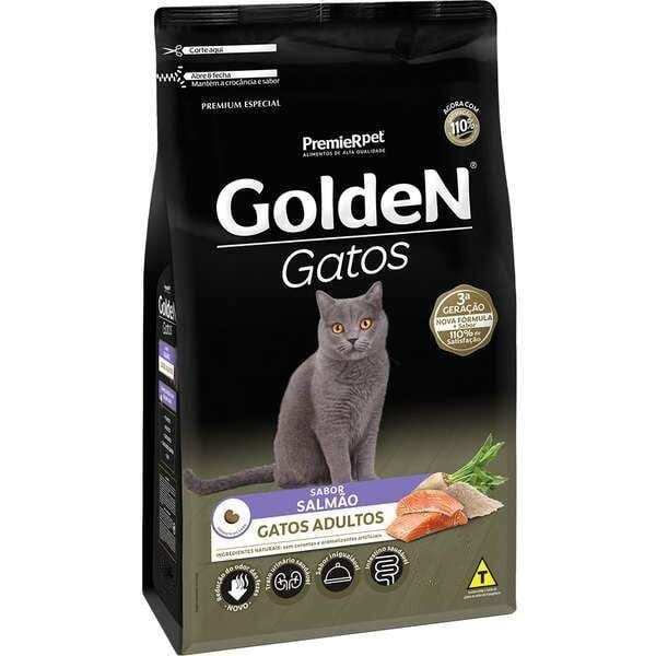Ração Golden Gatos Adultos Salmão 10,1kg