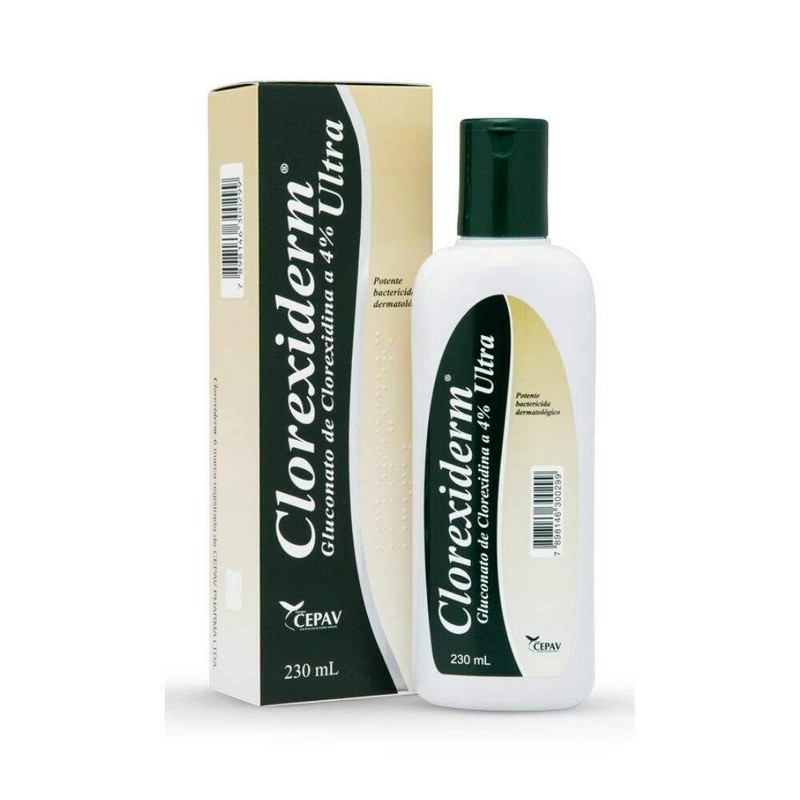 Clorexiderm 4% Shampoo Antibacteriano Cepav 230ml