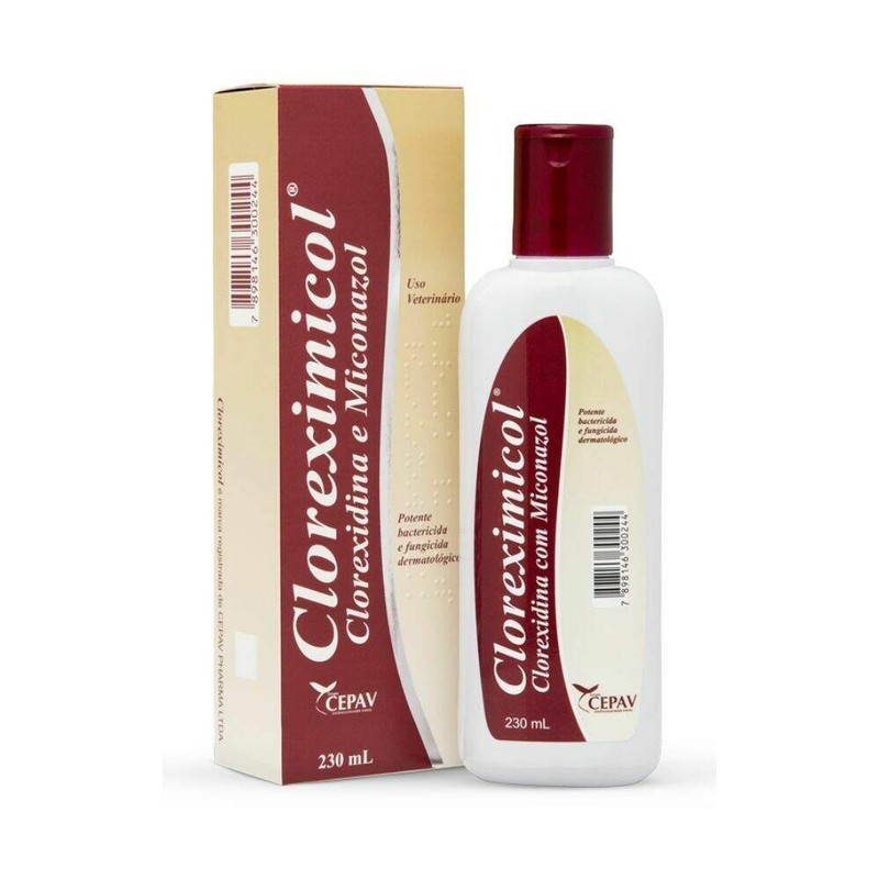 Cloreximicol Shampoo Antimicrobiano Cepav 230ml