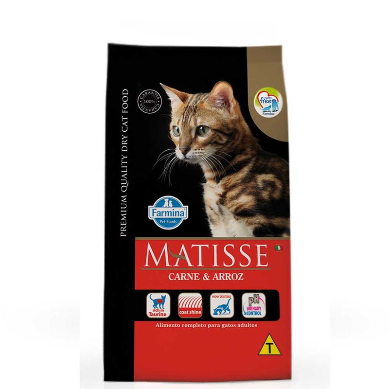 Ração Farmina Matisse Gatos Adultos Carne e Arroz 7,5kg