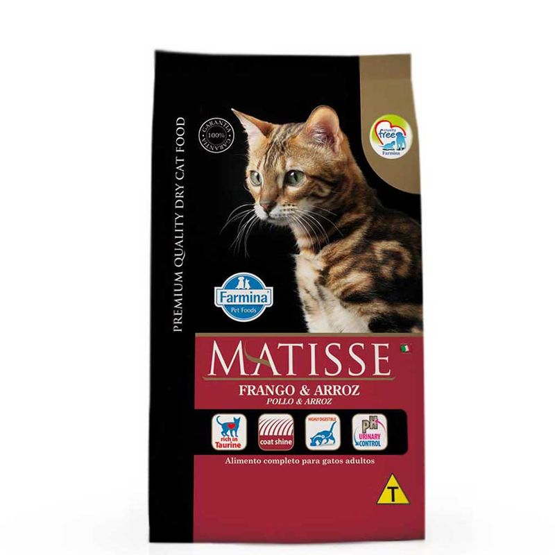 Ração Farmina Matisse Gatos Adultos Frango e Arroz 7,5kg