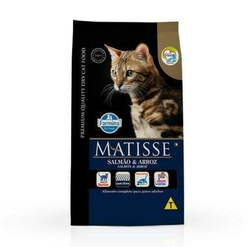 Ração Farmina Matisse Gatos Adultos Salmão e Arroz 2kg