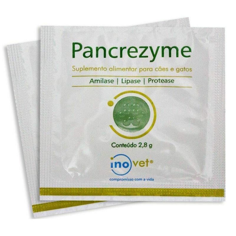 Pancrezyme Suplemento Alimentar Inovet Cães e Gatos 2,8g
