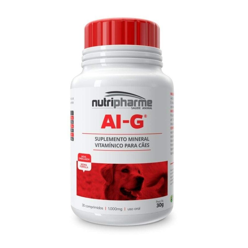 AI-G Suplemento Vitamínico Nutripharme Cães 30 comprimidos