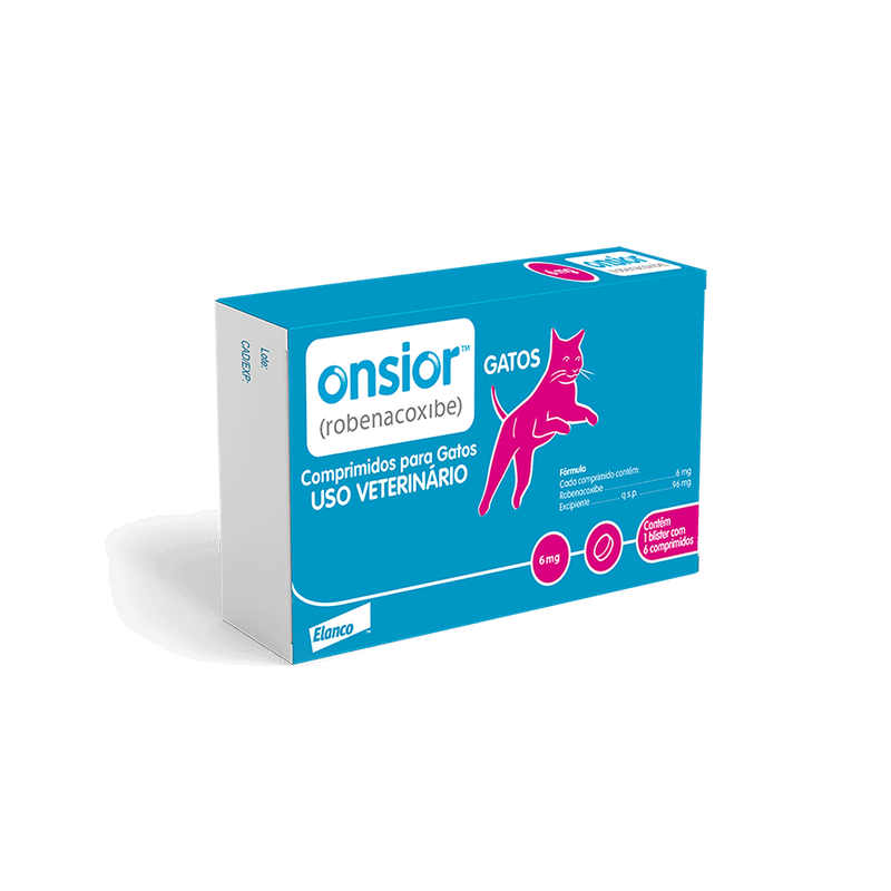 Onsior Anti-inflamatório Gatos Elanco 6mg 6 Comprimidos