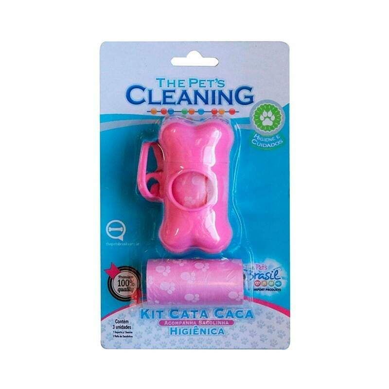 Kit Cata Caca C/ 2 Refis - Rosa - The Pet's Brasil