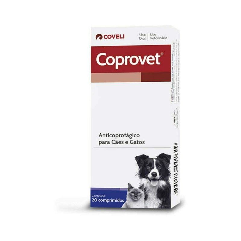 Coprovet Anticoprofágico Cães e Gatos Coveli 20 comprimidos