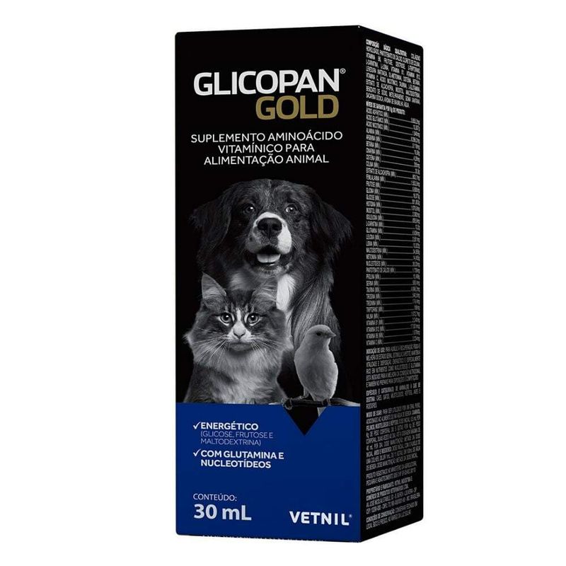 Glicopan Gold Suplemento Vetnil 30ml