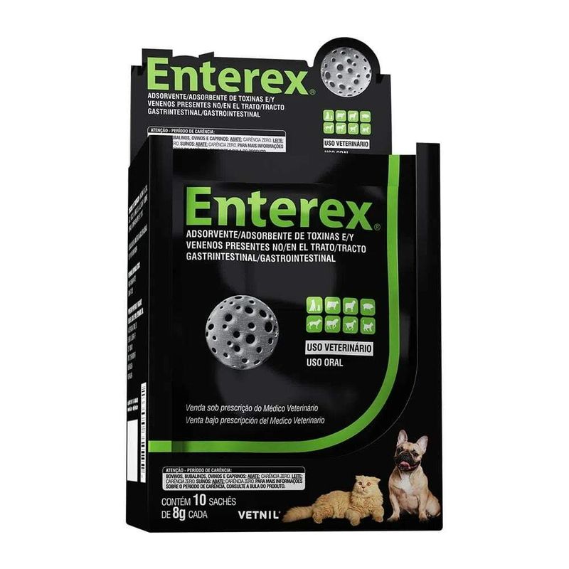 Enterex Antitóxico Vetnil 8g Sachê