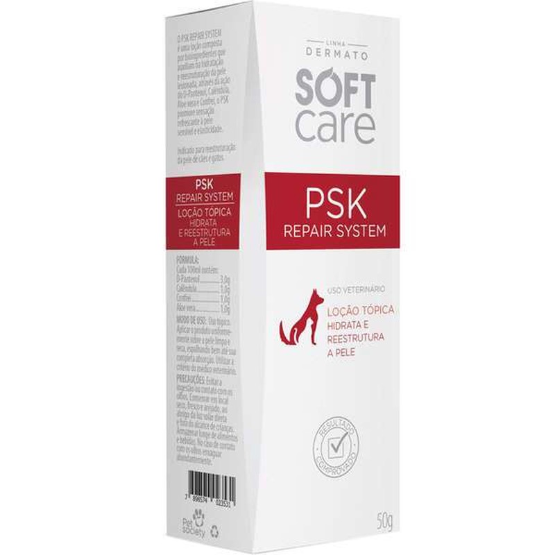 PSK Repair System Loção Hidratante Soft Care Pet Society 50g