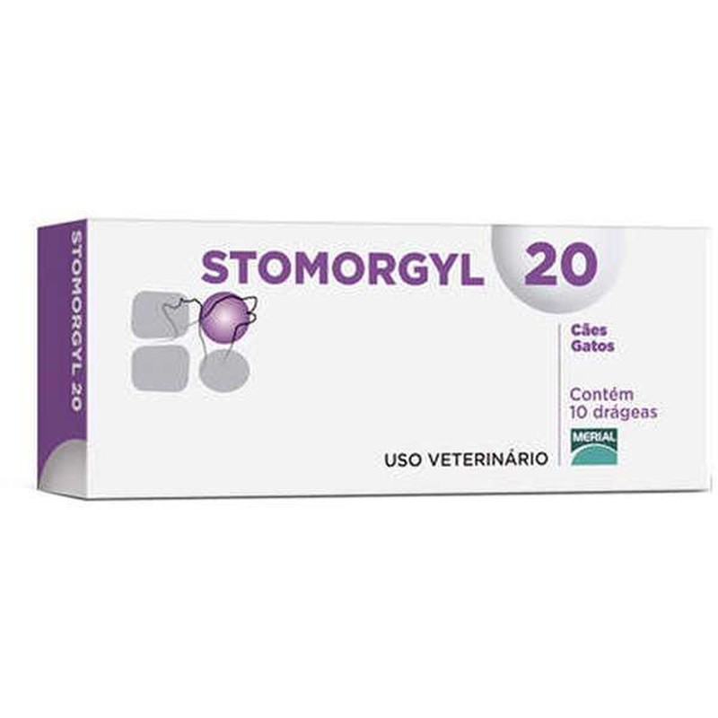 Stomorgyl 20 para Cães e Gatos Merial 10 Comprimidos