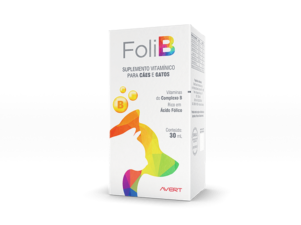 FoliB Suplemento Vitamínico  Para Cães e Gatos Avert 30ml