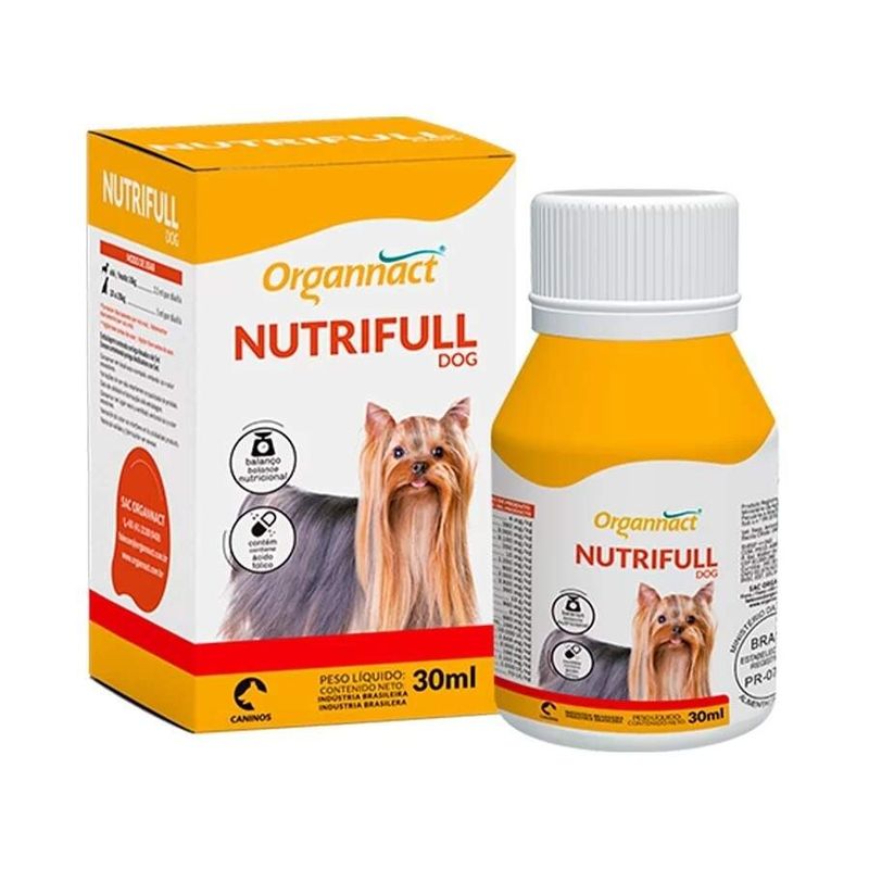 Nutrifull Dog Suplemento Vitamínico Organnact  30ml