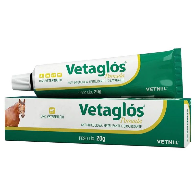 Vetaglós Pomada Cicatrizante Cães e Gatos Vetnil 20g