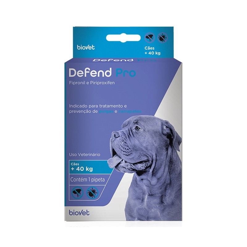 Antipulgas Defend Pro Cães  Acima de 40kg - 1 Pipeta