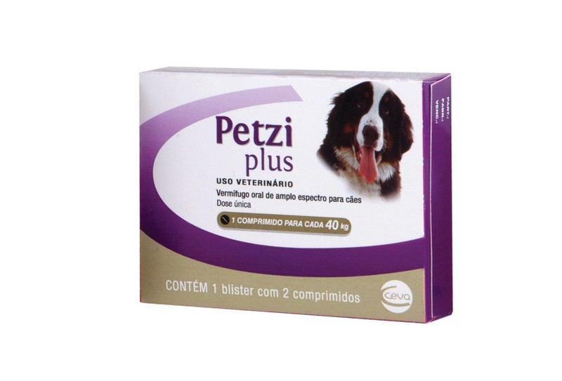 Petzi Plus Vermífugo Cães Ceva 3,2g 2 Comprimidos