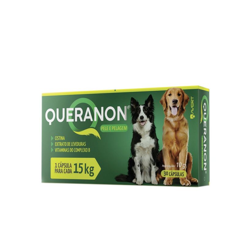 Queranon Suplemento Alimentar Para Cães15kg Avert 30 Cápsulas