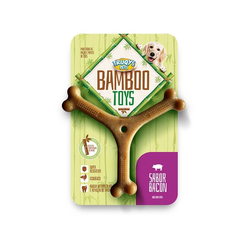 Brinquedo Truqys Osso Bamboo Y P para Cães