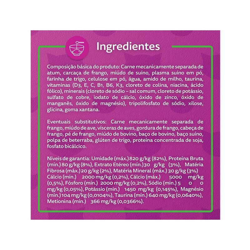 Alimento Úmido Ao Molho Whiskas Lata para Gatos Adultos Carne