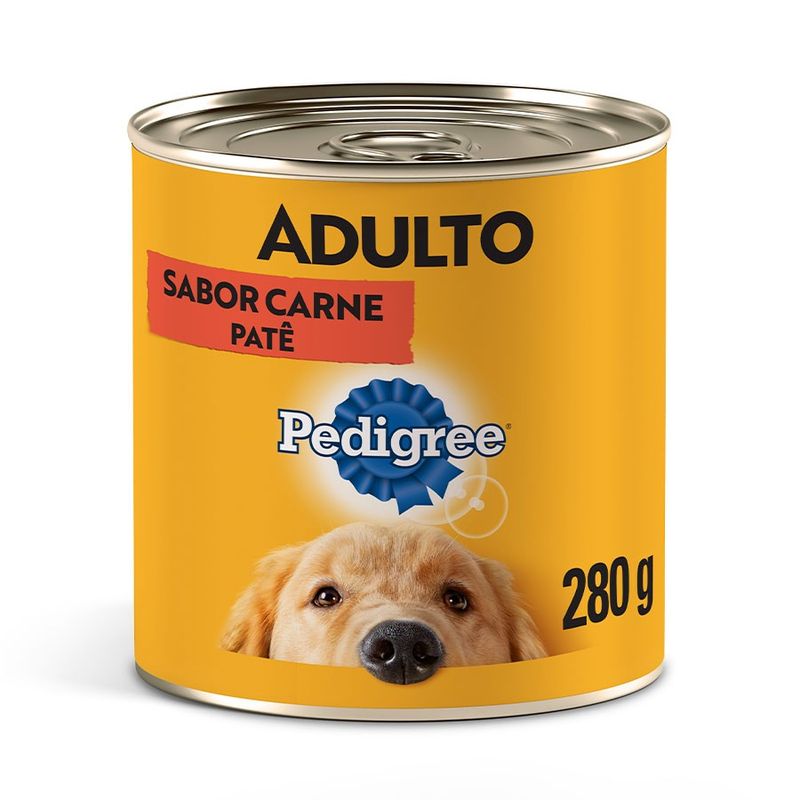 Alimento Úmido Patê Pedigree Lata para Cães Adultos Carne