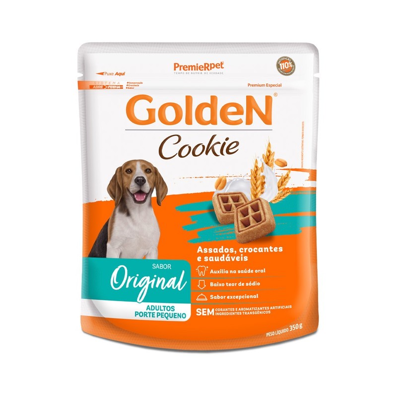 Biscoito Golden Cookie Cães Adultos Raças Pequenas 350g