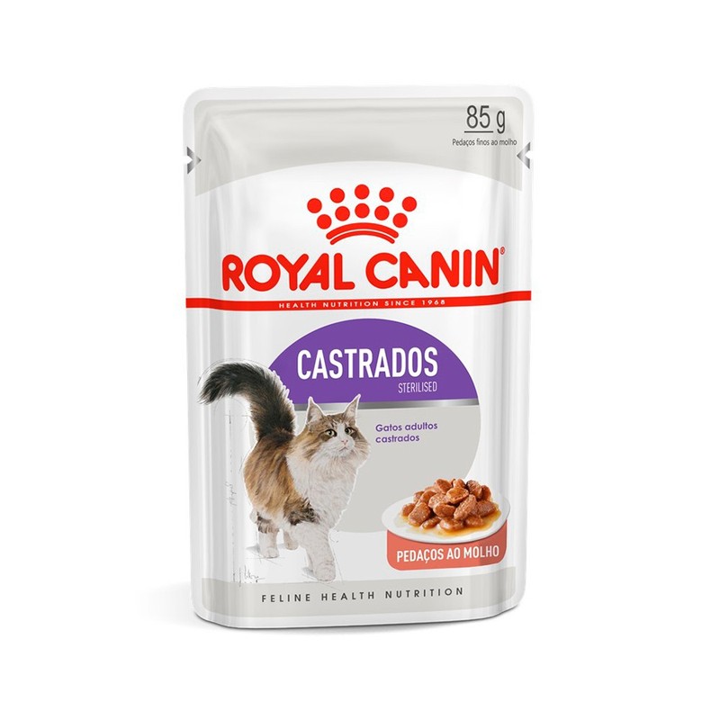 Alimento Úmido Sachê Royal Canin Sterilised Gatos Castrados 85g