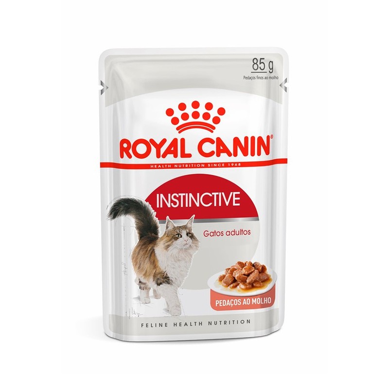 Alimento Úmido Sachê Royal Canin Feline Instinctive Gatos 85g