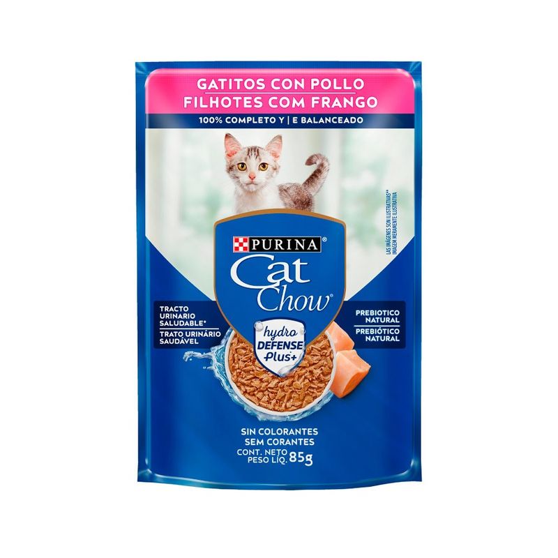 Alimento Úmido Sachê Cat Chow Filhotes Frango 85g Nestlé Purina