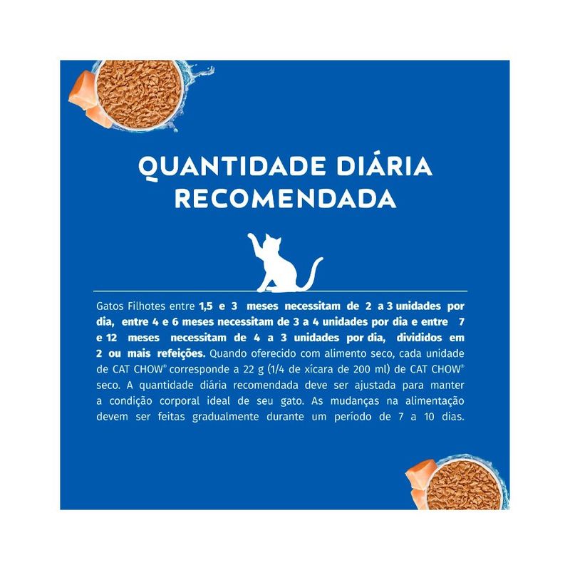 Alimento Úmido Sachê Cat Chow Filhotes Frango 85g Nestlé Purina
