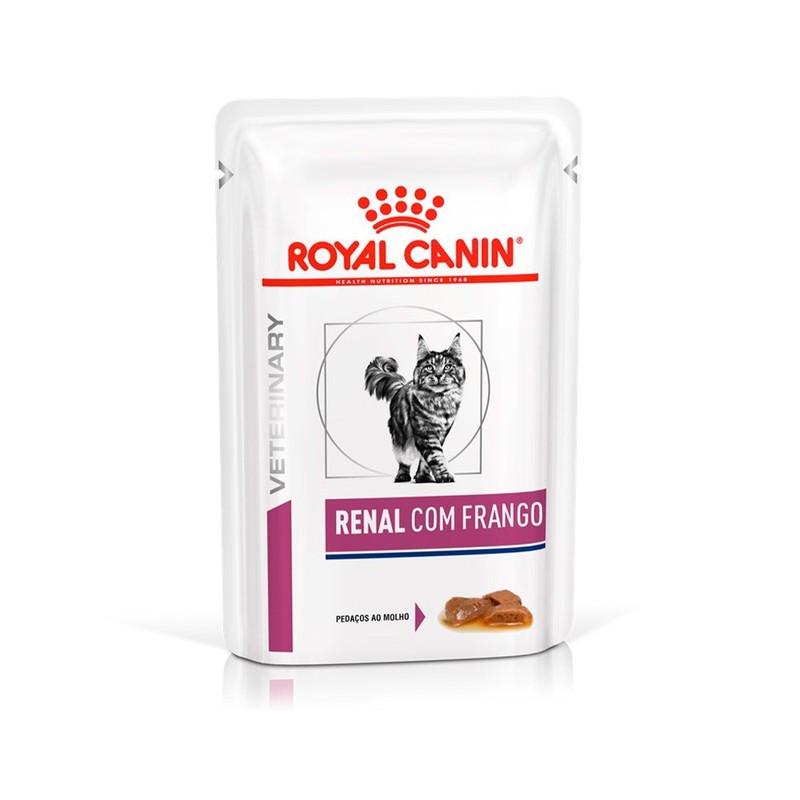 Alimento Úmido Sachê Royal Canin Renal Gatos Adultos 85g