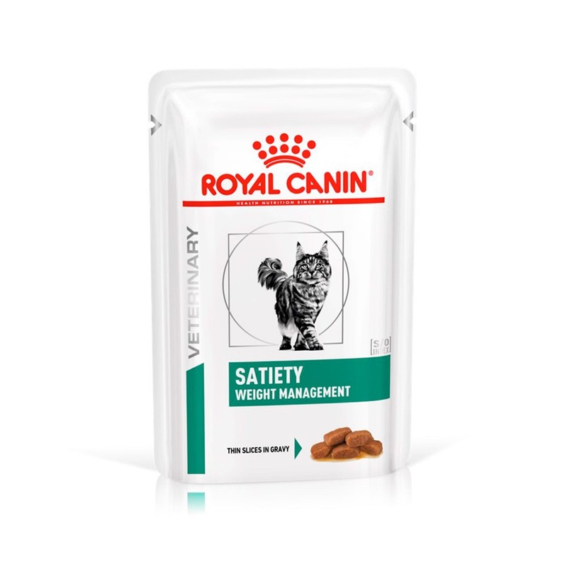 Alimento Úmido Sachê Royal Canin Satiety Weight Management Gatos Adultos 85g