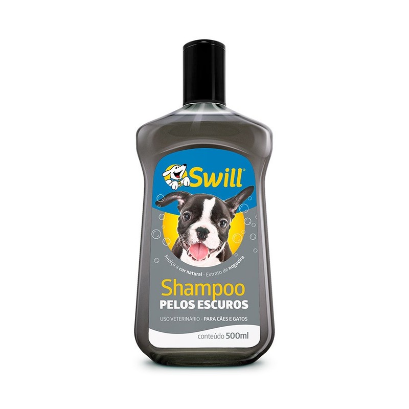 Shampoo Swill Pelos Escuros Cães e Gatos - 500ml