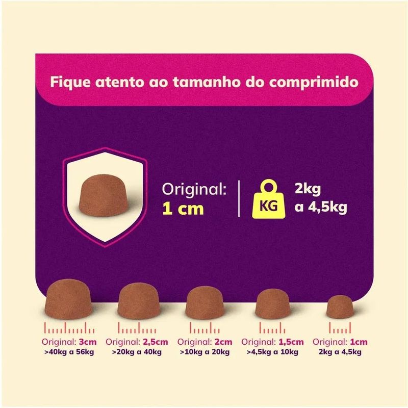 Antipulgas e Carrapatos Defenza para Cães de  40 a 56kg  1 comprimido
