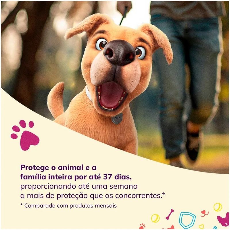 Antipulgas e Carrapatos Defenza para Cães de  40 a 56kg  1 comprimido