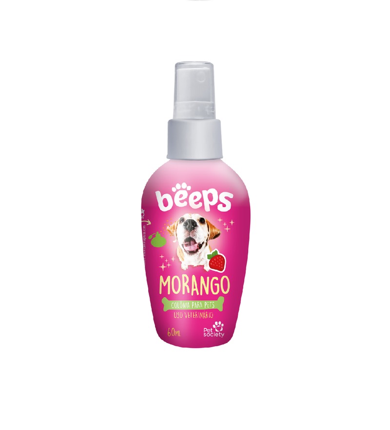 Colônia Beeps Pet Society Morango - 60ml