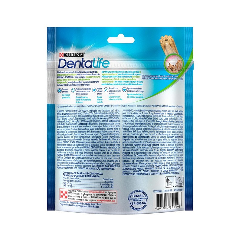 Petisco DentaLife Pequeno Cães 42g Nestlé Purina