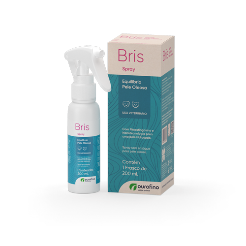 Spray Bris Equilíbrio Pele Oleosa Hidratante Cães e Gatos - 200ml Ouro Fino