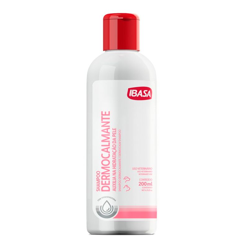 Shampoo Dermocalmante Cães e Gatos - 200ml Ibasa 