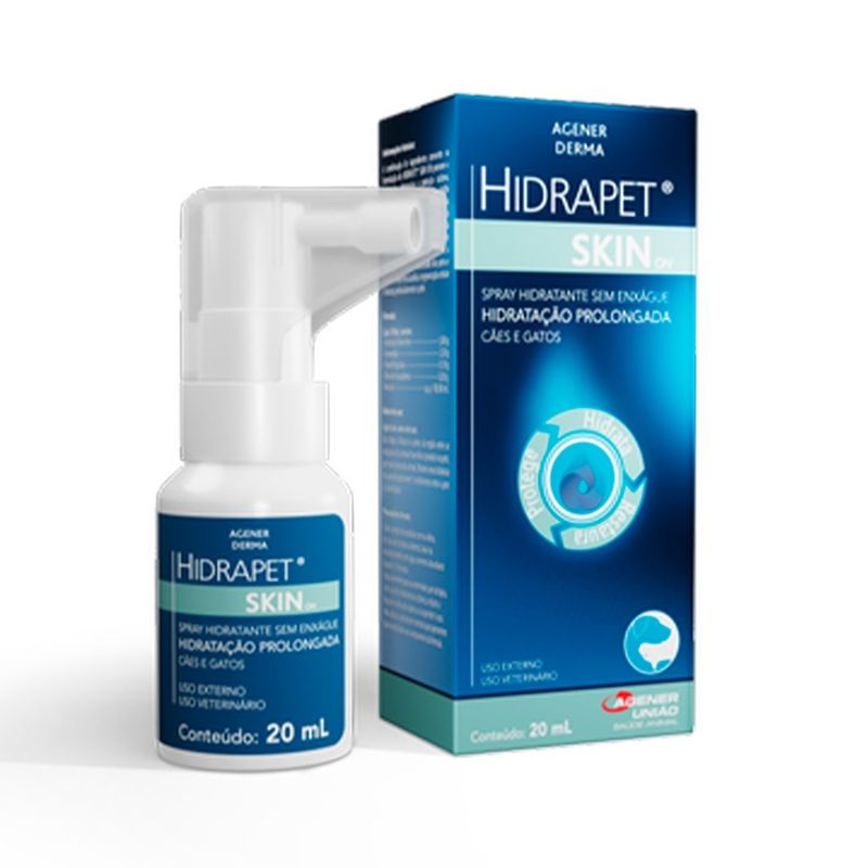 Spray Hidratante  Hidrapet Skin On Cães e Gatos - 20ml Agener