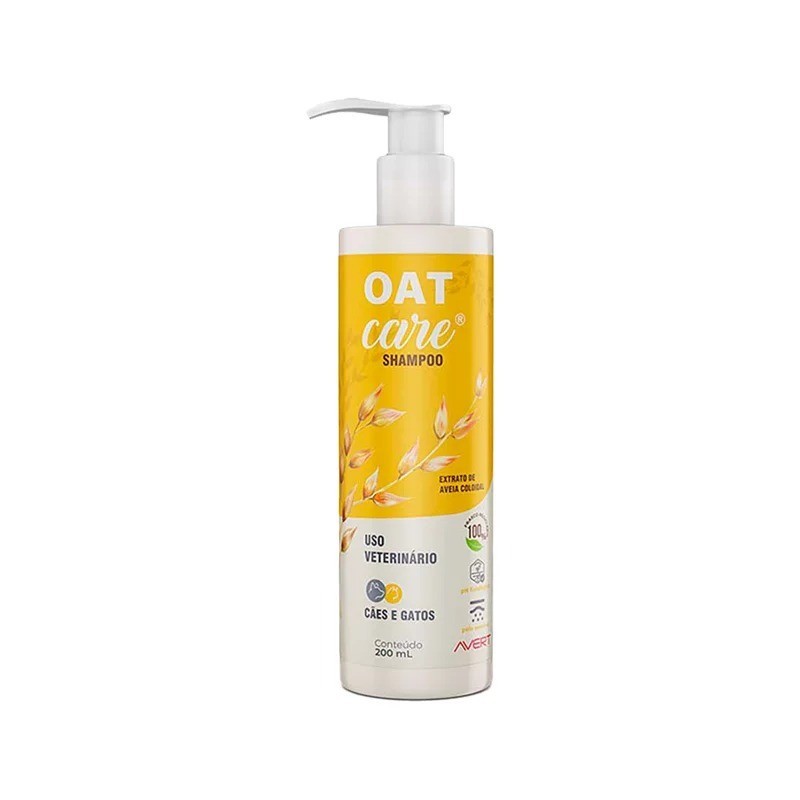 Shampoo Oat Care Para Cães e Gatos - 200ml Avert